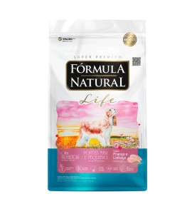 Ração Fórmula Natural Life Super Premium Cães Adultos Mini e Pequeno